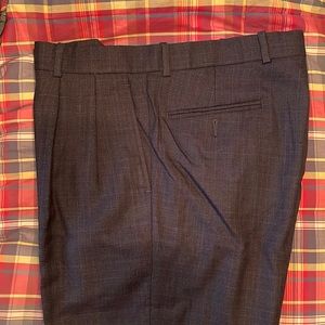 Men’s Alan Flusser Virgin Wool Dress Slacks dark Blue 35x30